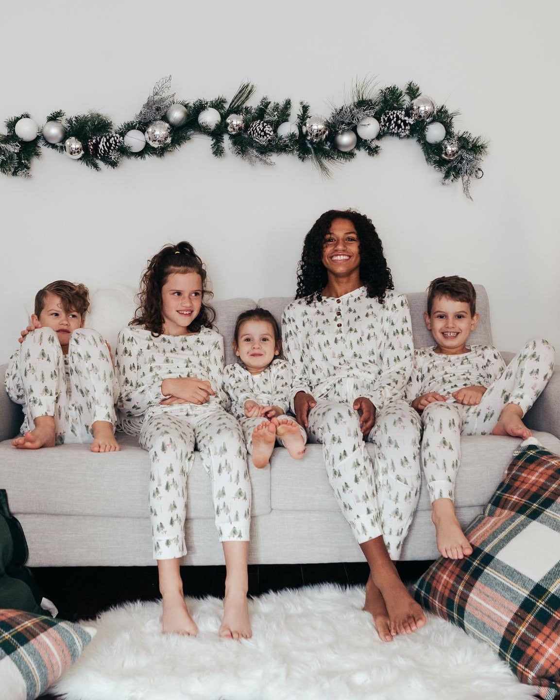 Leafy Dreams – Pyjamas de Noël Assortis pour la Famille