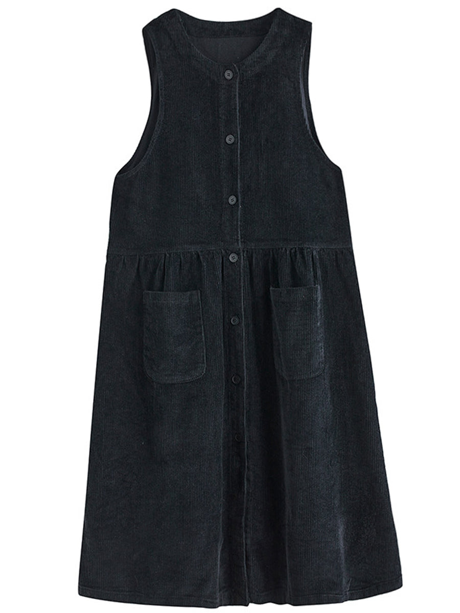 Onbely salopette jupe bretelle velours cotelé avec poches femme vintage