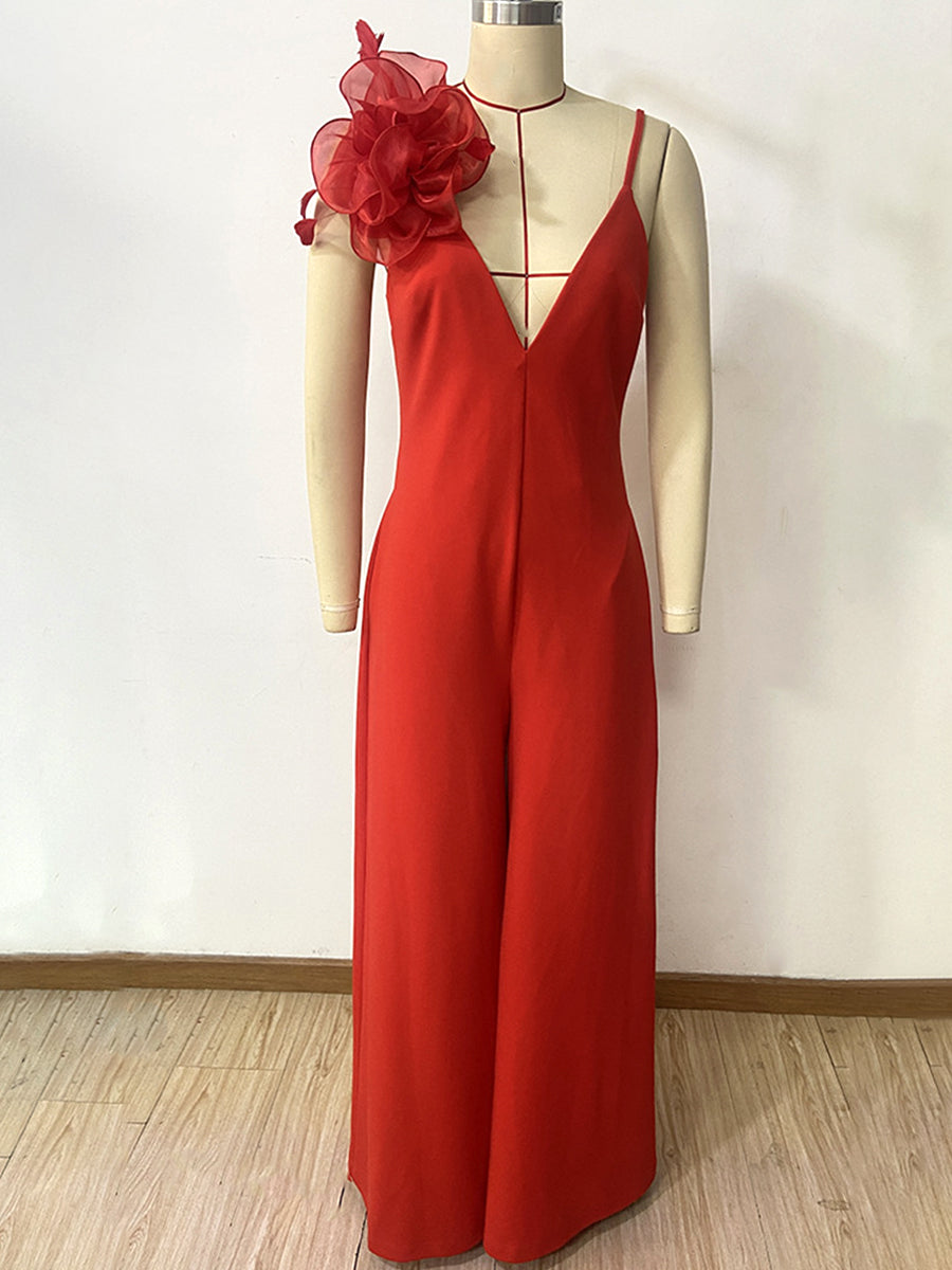 Onbely Combinaison Longue Femme à Fines Brides Style Mode