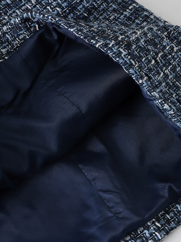 Onbely mini robe en tweed jean mode - onbely