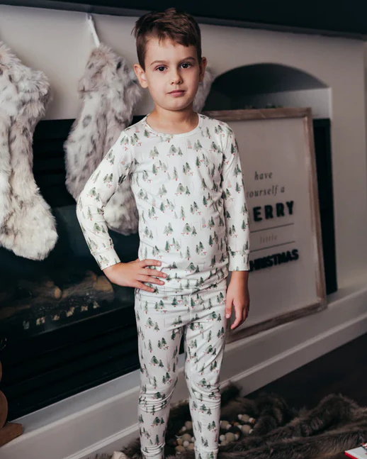 Leafy Dreams – Pyjamas de Noël Assortis pour la Famille