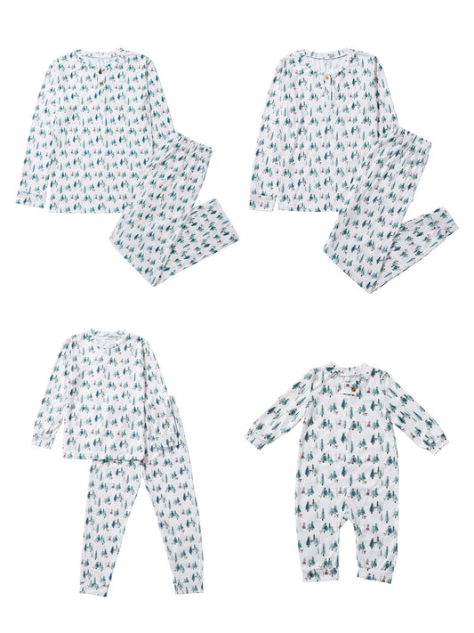Leafy Dreams – Pyjamas de Noël Assortis pour la Famille