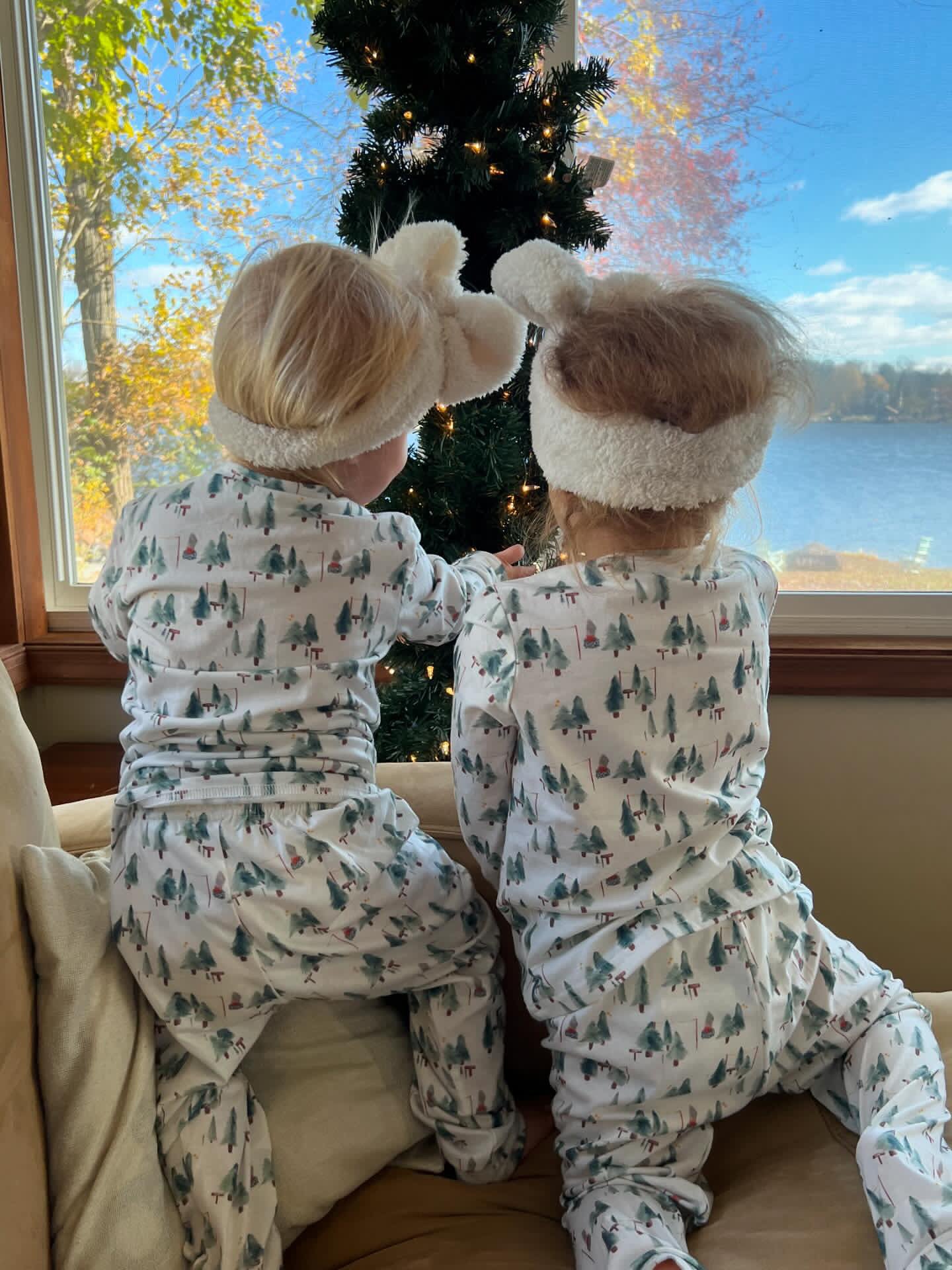 Leafy Dreams – Pyjamas de Noël Assortis pour la Famille