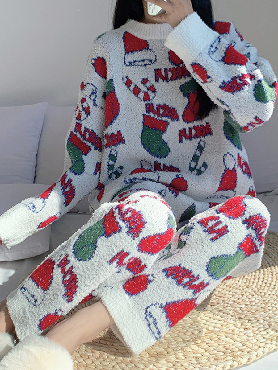 Onbely ensemble de pyjama femme noël