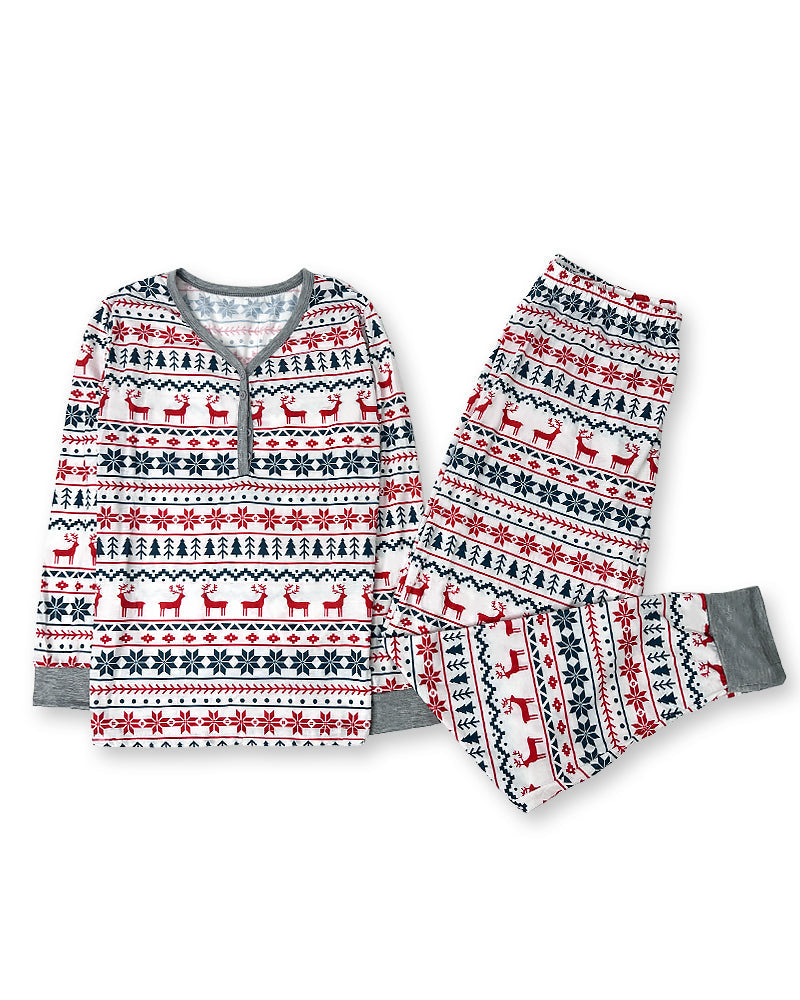 Snug Snowflakes – Pyjamas de Noël Assortis pour la Famille