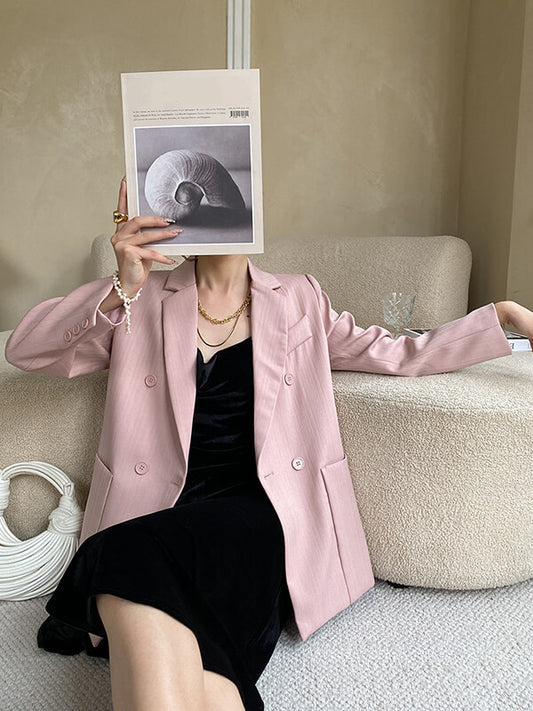 Onbely blazer style tailleur double boutonnage femme - onbely