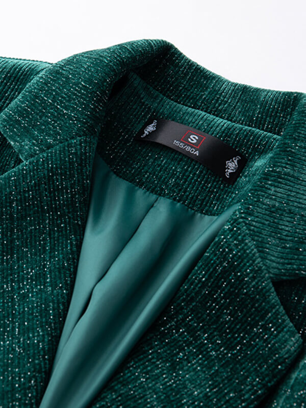 Onbely blazer velours cotelé bright wire double boutonnage femme mode