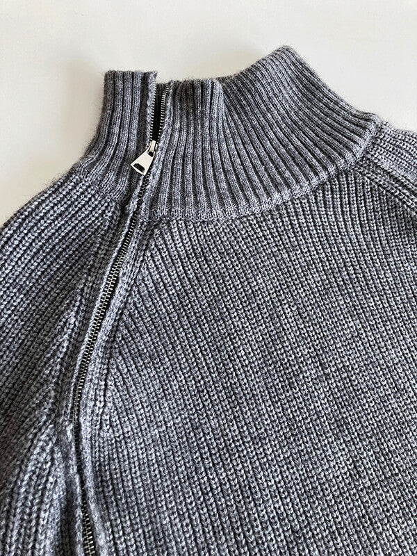 Onbely pull mode col montant fermeture éclair pour femme - onbely