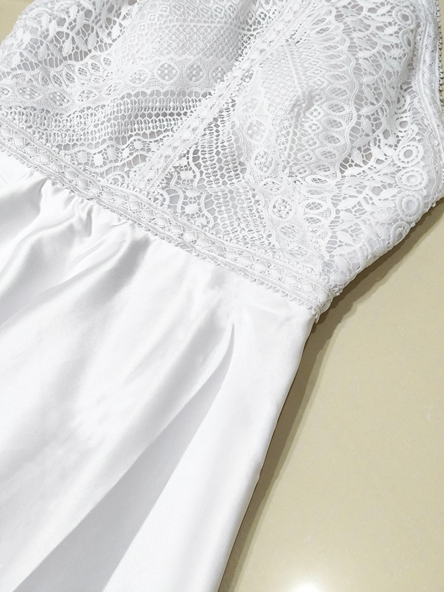 Onbely robe de mariée princesse broderie anglaise satin licou