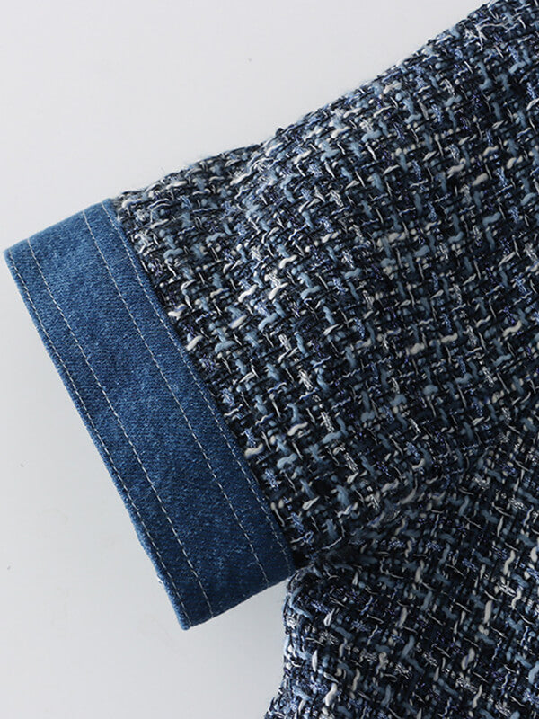 Onbely mini robe en tweed jean mode - onbely