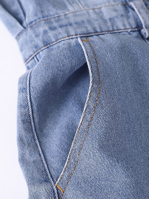 Onbely robe longue en jean mode boutonnage - onbely