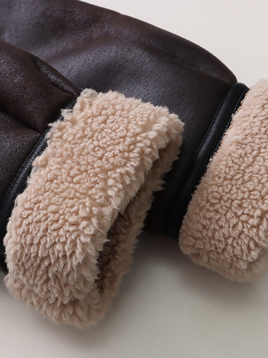 Onbely manteau aviateur avec poches pour femme mode hiver