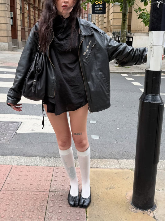 Ballerines Tabis à Bout Fendu Noir - Style Minimaliste