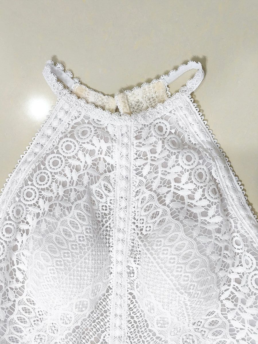 Onbely robe de mariée princesse broderie anglaise satin licou