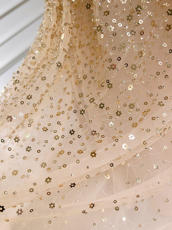 Onbely robe longue de soirée brillante paillette strass licou - onbely