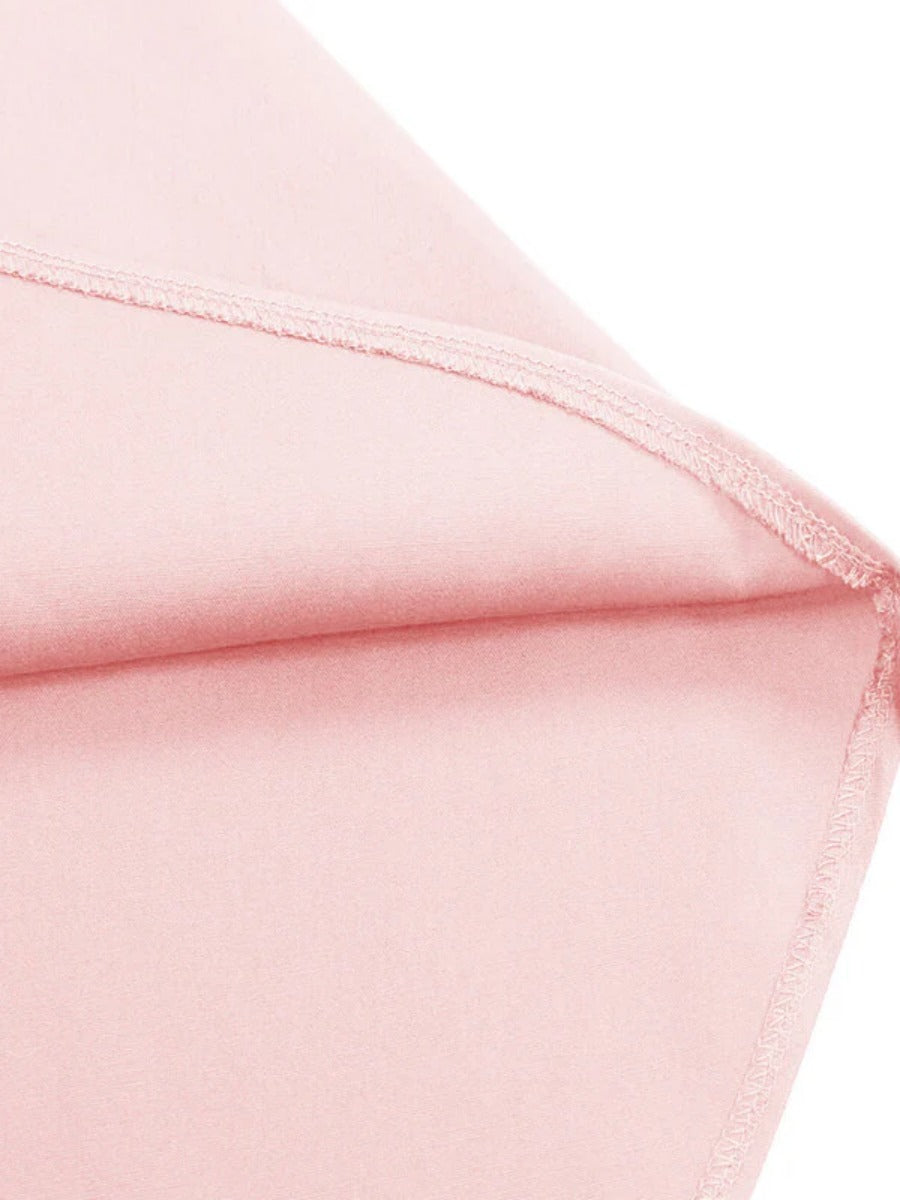 Onbely Robe Midi Vintage en Dentelle Ceinturée à Manches Courtes Cocktail
