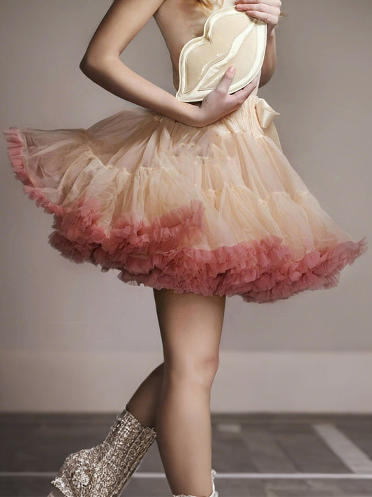 Onbely jupe court bouffante tutu tulle élégant