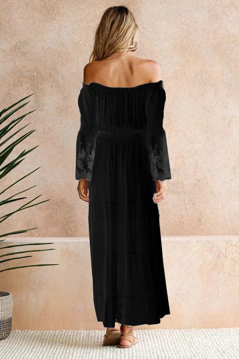 Robe Longue de Plage Bohème Sexy en Dentelle boho dress