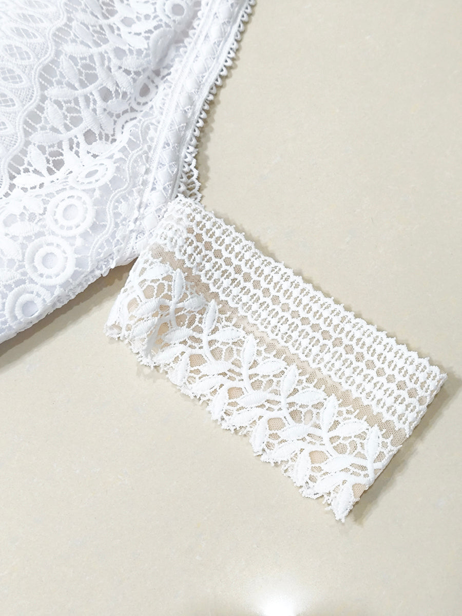 Onbely robe de mariée princesse broderie anglaise satin licou