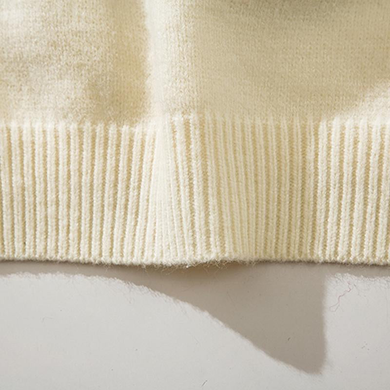 Pull de Noël tricoté à motif de sapin