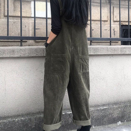 Onbely salopette velours cotelé avec poches femme casual