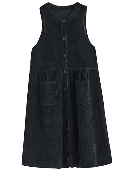 Onbely salopette jupe bretelle velours cotelé avec poches femme vintage