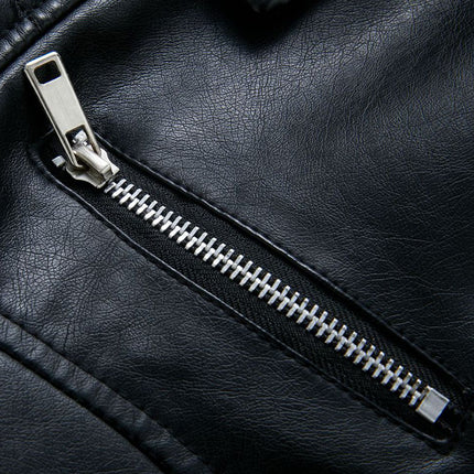 Onbely Perfecto femme en cuir PU avec fermeture éclair et col revers