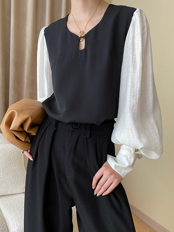 Onbely hauts mode manches gigot pour femme - onbely
