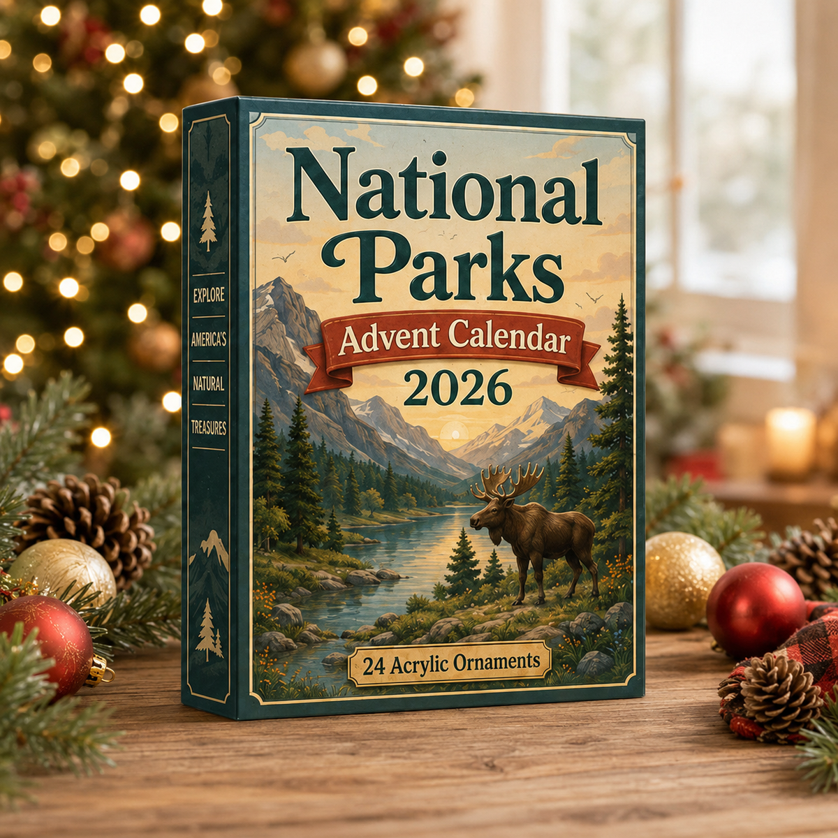 ational Parks Advent Calendar 2026 - 24-Day Festive Countdown, Acrylic Charms Blind Box - Gift For Family & Friends