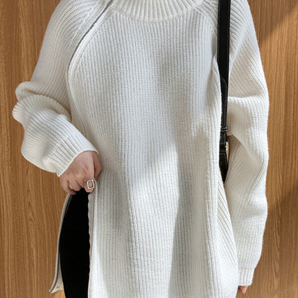 Onbely pull mode col montant fermeture éclair pour femme - onbely