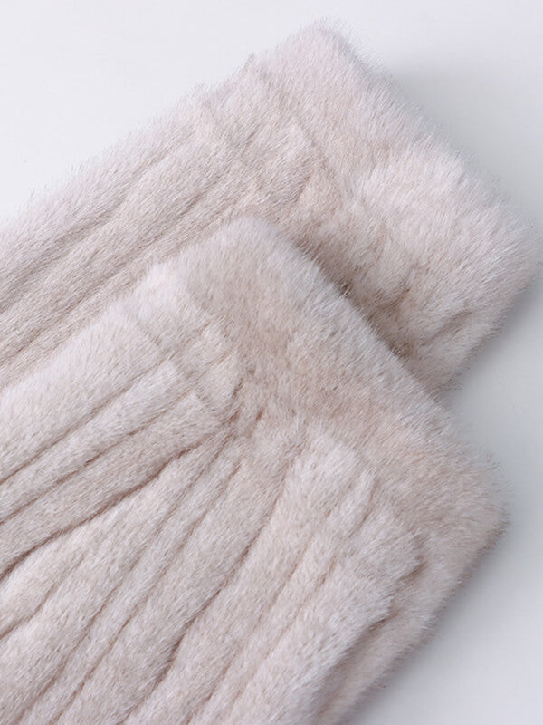 Onbely manteau en fausse fourrure double boutonnage - onbely