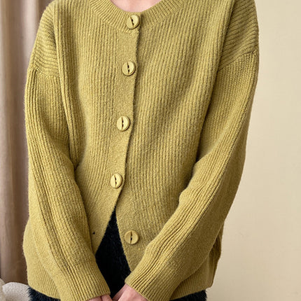 Onbely cardigan boutonnage col rond pour femme casual