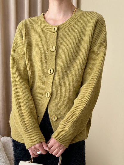 Onbely cardigan boutonnage col rond pour femme casual