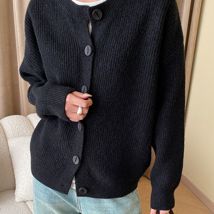 Onbely cardigan boutonnage col rond pour femme casual