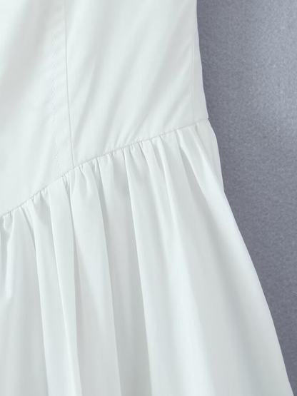 Onbely Robe Midi trapèze Dentelle à fines brides Cocktail