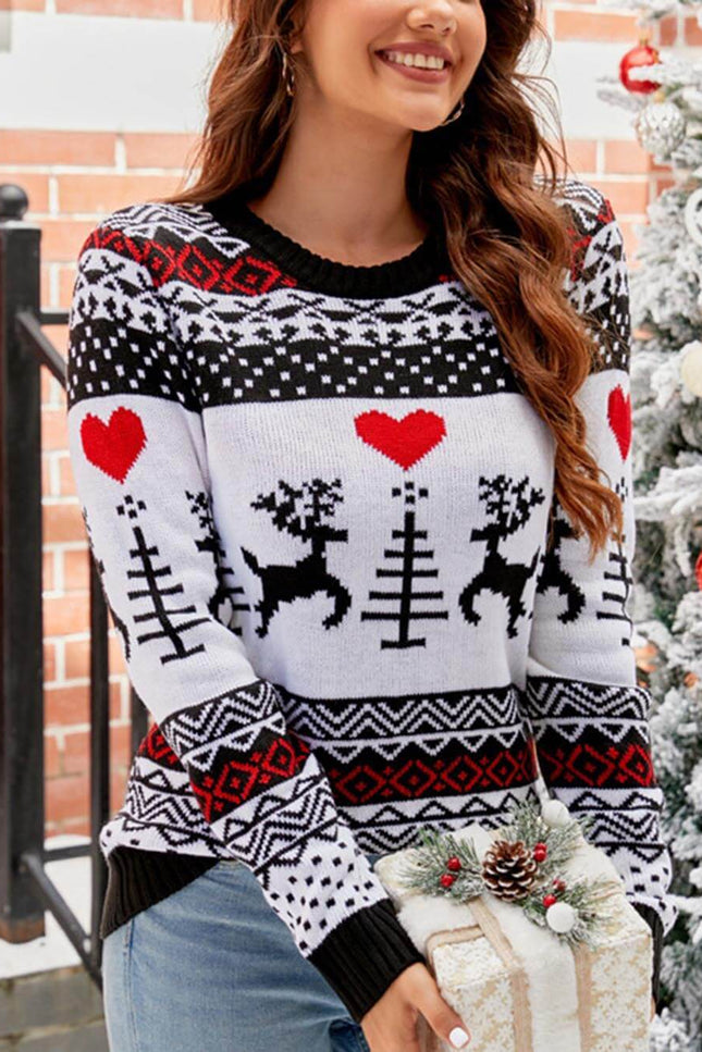 Pull De Noël en tricot jacquard