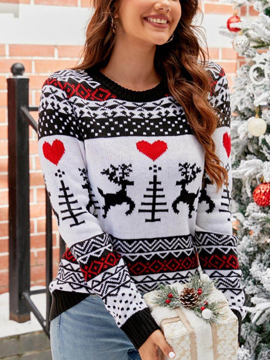 Pull De Noël en tricot jacquard