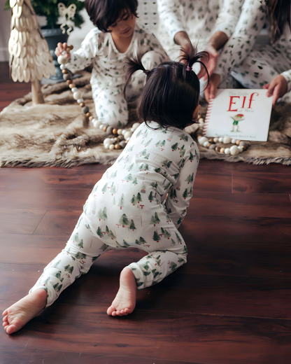 Leafy Dreams – Pyjamas de Noël Assortis pour la Famille