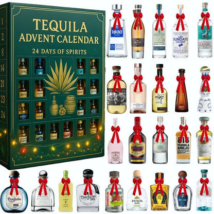 2026 Tequila Advent Calendar 24 Days Of Festive Surprises Mexican Inspired Holiday Countdown Gift 2d Acrylic Collectible Display Decor
