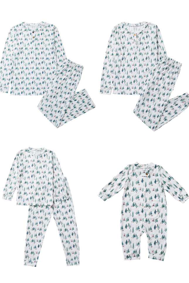 Leafy Dreams – Pyjamas de Noël Assortis pour la Famille