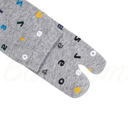 Chaussettes Tabis à Bout Fendu - Imprimé Chiffres