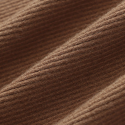 Onbely pull en maille moulante Col en V boutons pour femme mode