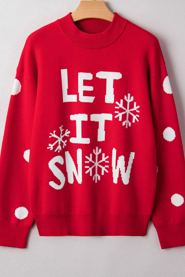 LET IT SNOW Pull de Noël