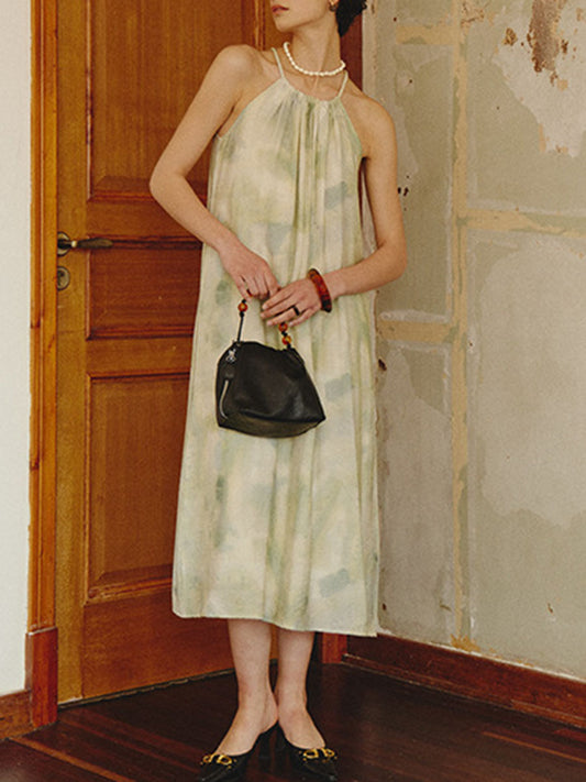 Onbely robe tie and dye licou sans manches - onbely