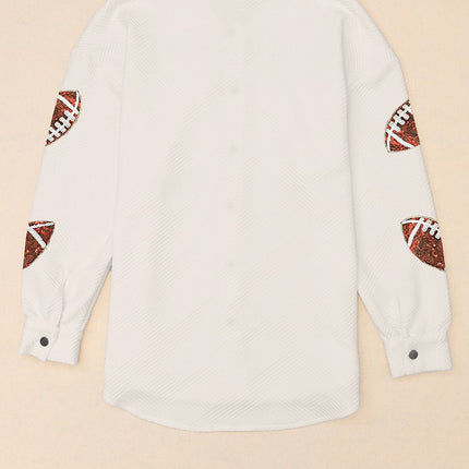 Onbely blouse géométrique boutons col revers manches longues décontractée lâche bureau tous les jours