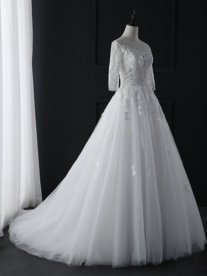 Onbely robe maxi longue de mariée princesse bohème blanche