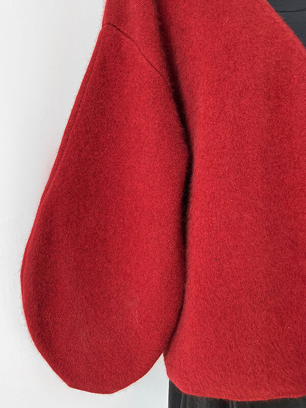 Onbely cardigans strappy rouge noël pour femme - onbely