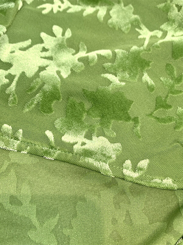 Onbely mi-longue robe moulante vert jacquard velours