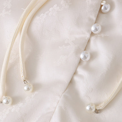 Onbely chemise chinoise pearl élégant