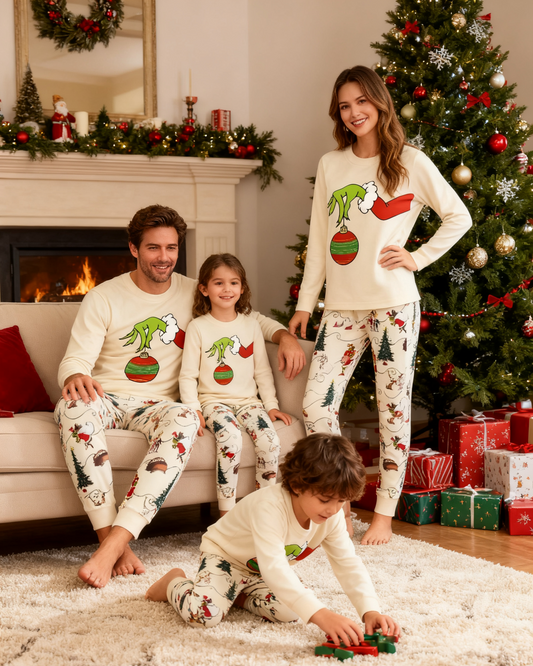 Restful - Pyjamas de Noël familiaux Grinch